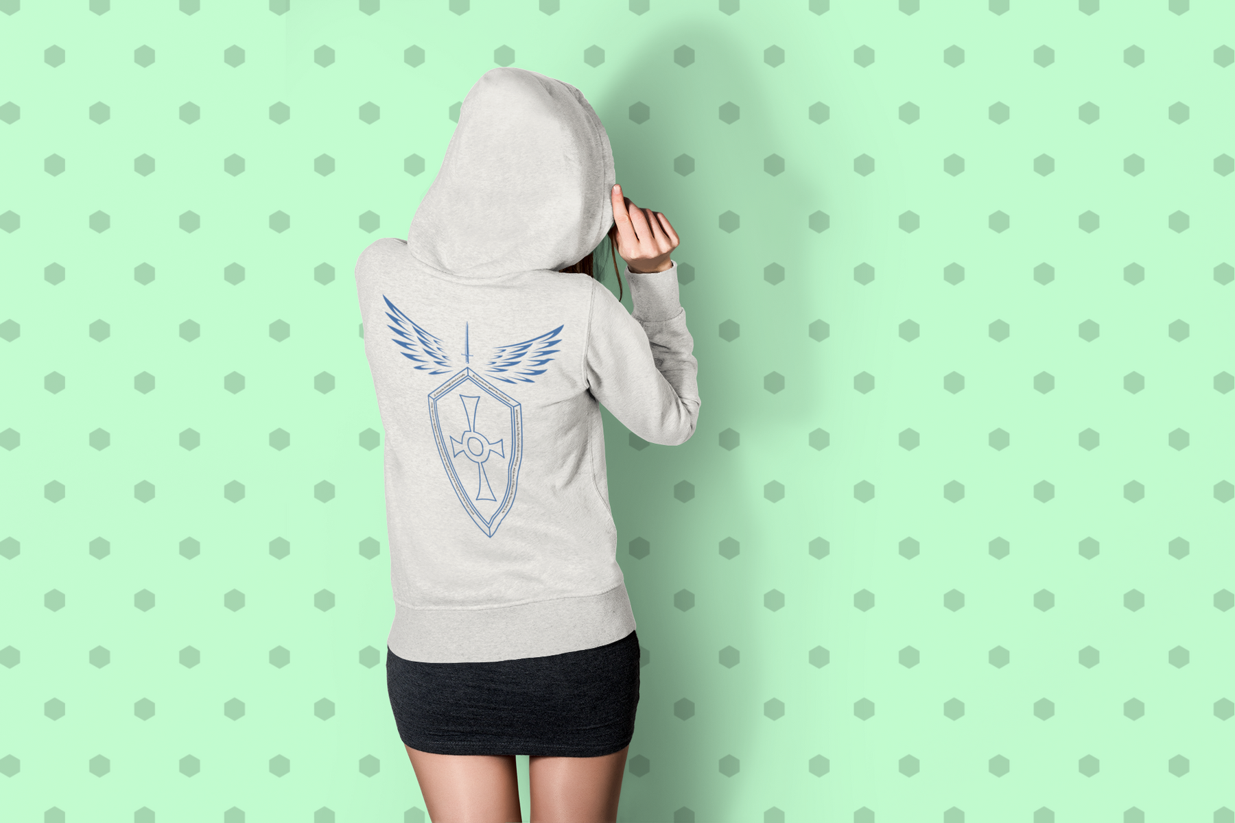 Saint Michael ZIP UP HOODIE ダブルフェイスパーカー